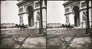 Paris. Place de l'Étoile mit Arc de Triomphe