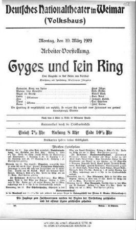 Gyges und sein Ring