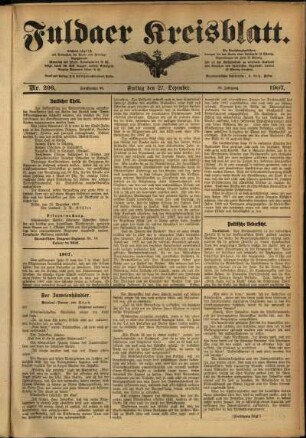 Ausgabe vom Freitag, den 27. Dezember 1907.