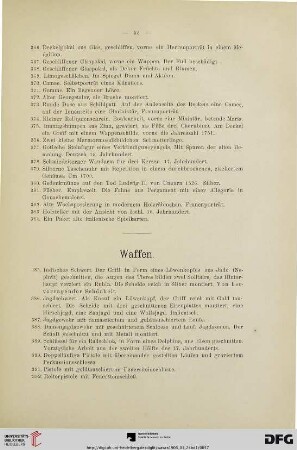 Waffen (Nr. 385-420)