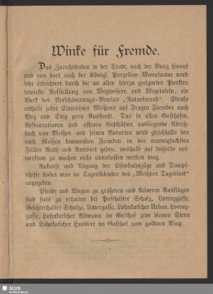 Winke für Fremde