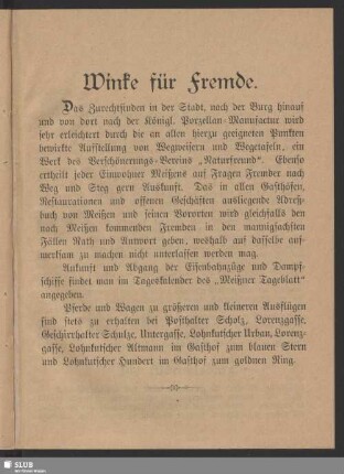 Winke für Fremde