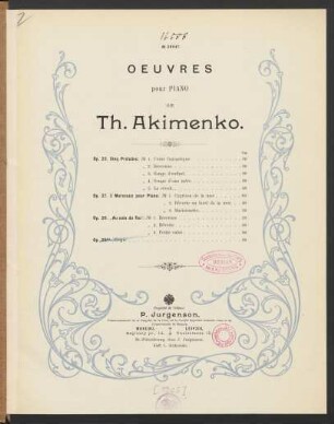 Elégie op. 28bis