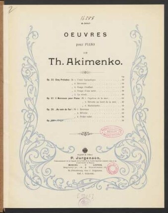 Elégie op. 28bis
