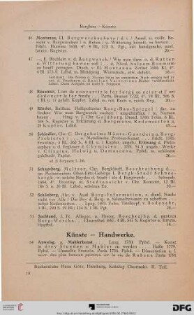 Künste – Handwerke (Nr. 54-86)