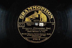 Romanze (Flutenreicher Ebro) : (Ebro caudolose) a. d. Spanischen [Liebesliedern]; op. 138, 5 / (Geibel - Schumann)