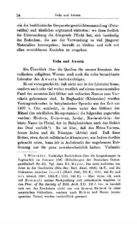 Veda und Awesta