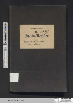 Sterberegister Kliestow 1889