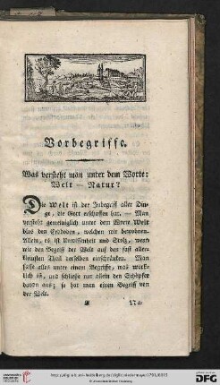 Vorbegriffe