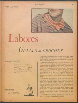 Labores : Cuello al crochet