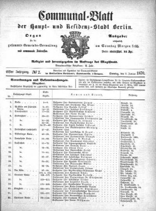 1870,2: No. 2, 9. Januar 1870