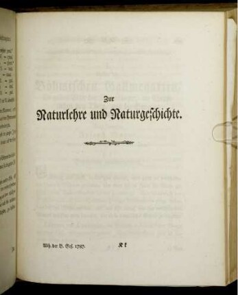 Zur Naturlehre und Naturgeschichte.