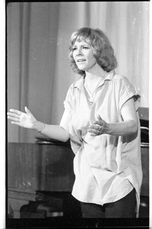Kleinbildnegativ: Annekathrin Bürger, Majakowski-Galerie, 1978