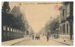 Comines (Nord) - La Rue de la Gare.