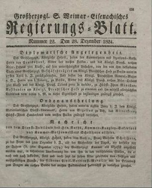 Nr. 22 : 28. Dezember 1824