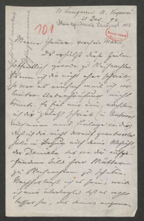 Brief an Marie von Bülow : 21.12.1894