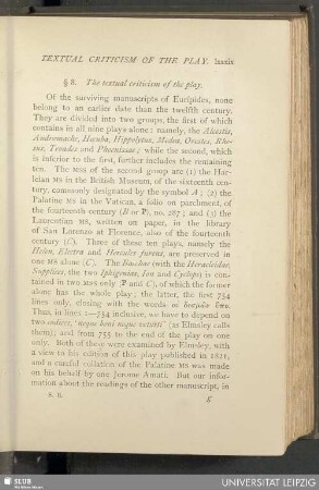 § 8, The textual criticism of the play