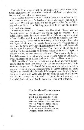 Wo der Alster Fluten brausen