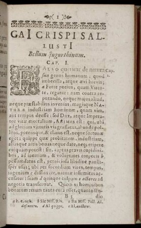 Gaii Crispi Sallustii Bellum Jugurthinum.