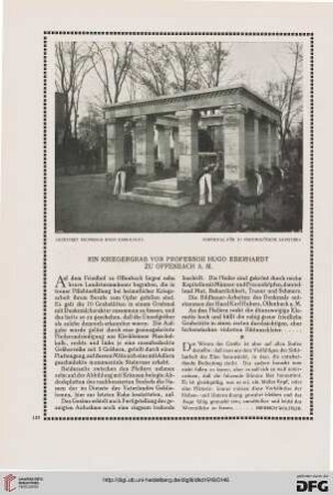 Ein Kriegergrab von Professor Hugo Eberhardt zu Offenbach a. M.