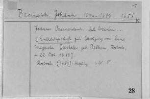 Diesteler, Anna Margareta - Dithmar, Johann