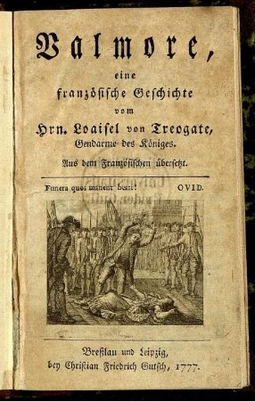Valmore, eine französische Geschichte : Aus d. Franz. übersetzt