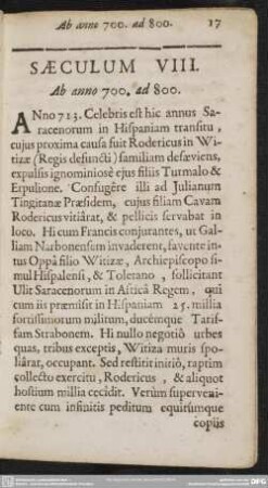 Saeculum VIII. Ab anno 700. ad 800