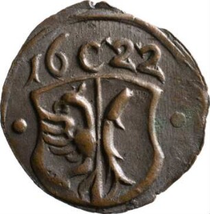 Münze, Pfennig, 1622