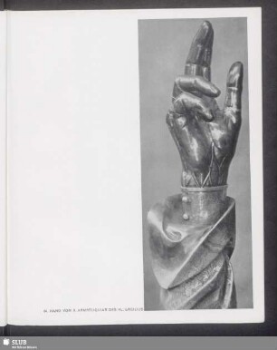 Hand vom II. Armreliquiar des heiligen Basilius
