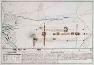 WHK 41 Hessische Revüen und Manöver: Plan des Manövers bei Wehlheiden, 15. Oktober 1791