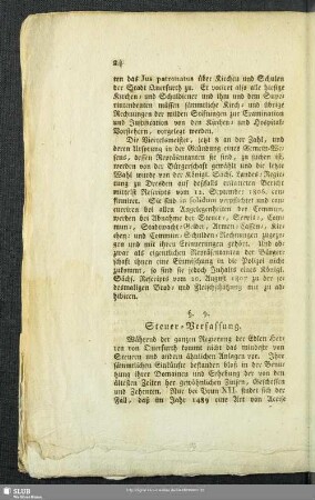 §. 9. Steuer-Verfassung