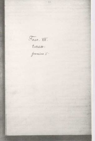 Fasc. VII.
