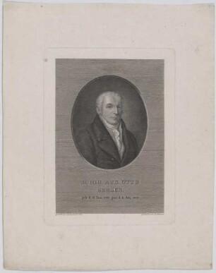 Bildnis des Ioh. Aug. Otto Gehler