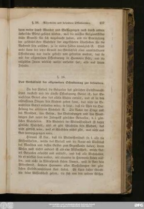 §. 24. Das Verhältniß der allgemeinen Offenbarung zur besondern.