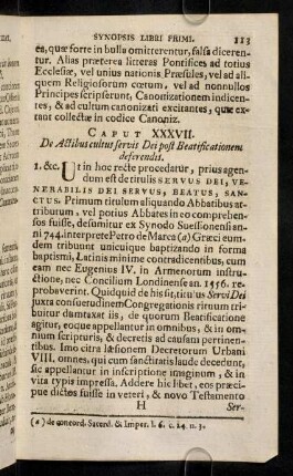 113-124, Caput XXXVII - XXXIX