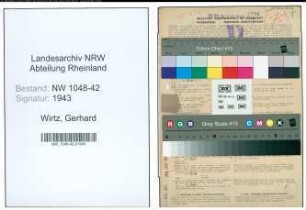 Entnazifizierung Gerhard Wirtz , geb. 29.06.1915 (Schlosser)