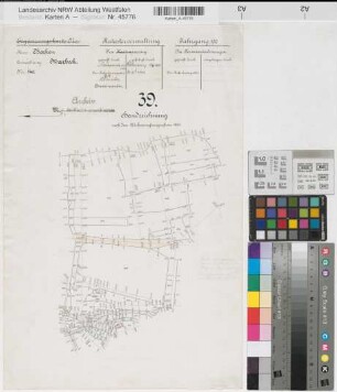 Marbeck (Borken), Rentengutsache Döring, Handzeichnung Flur 39
