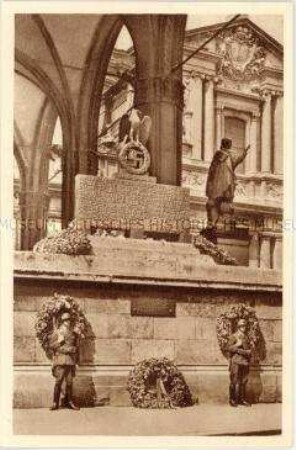 Das Mahnmal der NSDAP in der Feldherrnhalle in München