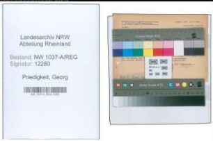 Entnazifizierung Georg Priedigkeit , geb. 29.03.1908 (Staatsanwalt)
