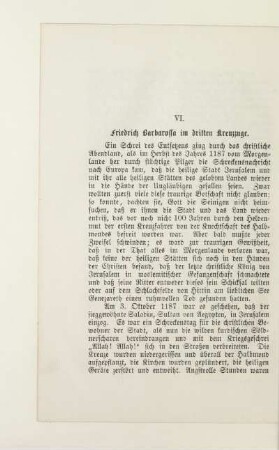 VI. Friedrich Barbarossa im dritten Kreuzzuge