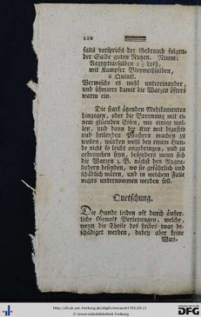 Quetschung.