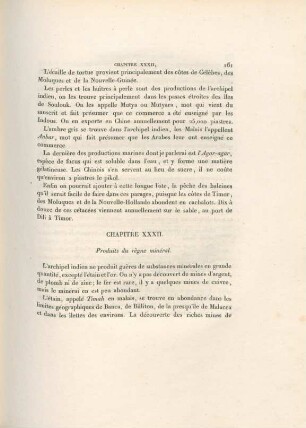 Chapitre XXXII. Produits du règne minéral