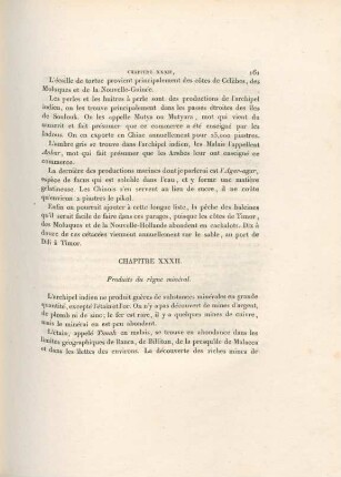 Chapitre XXXII. Produits du règne minéral