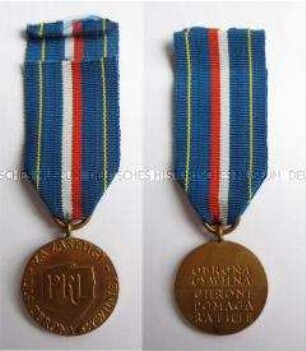 Medaille für Verdienste um die Zivilschutz, Ausführung in Gold, Volksrepublik Polen