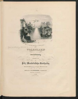 No. 2. Volkslied [MWV J 2] / componirt von Felix Mendelssohn Bartholdy