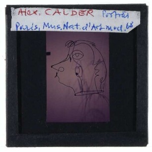 Calder, Portrait, Drahtskulptur