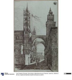 "Ansicht der Kathedralkirche von Palermo"