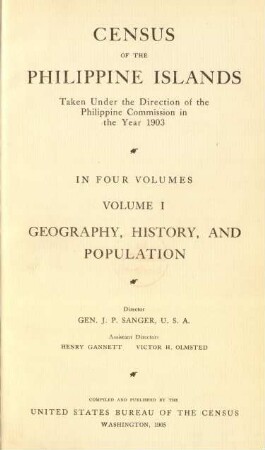 Vol. 1: Geography, history and population