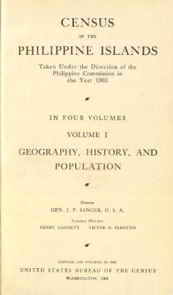 Vol. 1: Geography, history and population