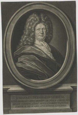 Bildnis des Iohannes Bernhardvs Friese